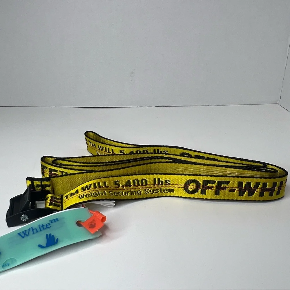 Off-White Men’s Mini Classic Yellow/ Black Industrial Logo Belt | NEW/NWT!!💛🖤‎